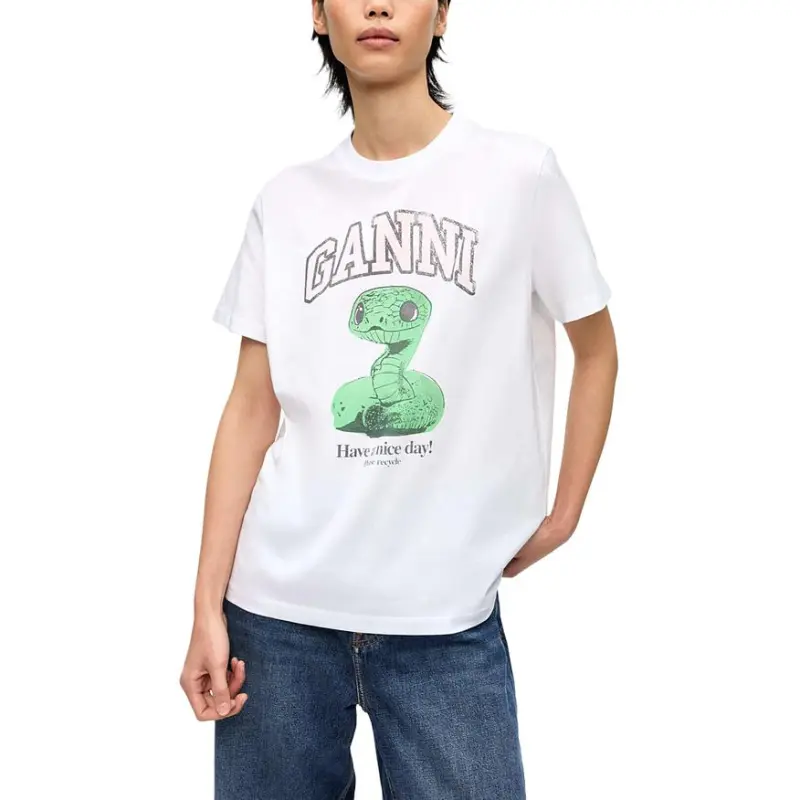 GANNI T Shirt Women's Bright White-1