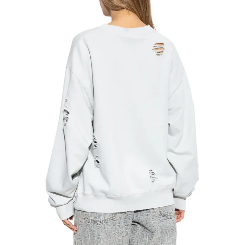 Acne Studios Distressed Logo Printed Sweatshirt-4