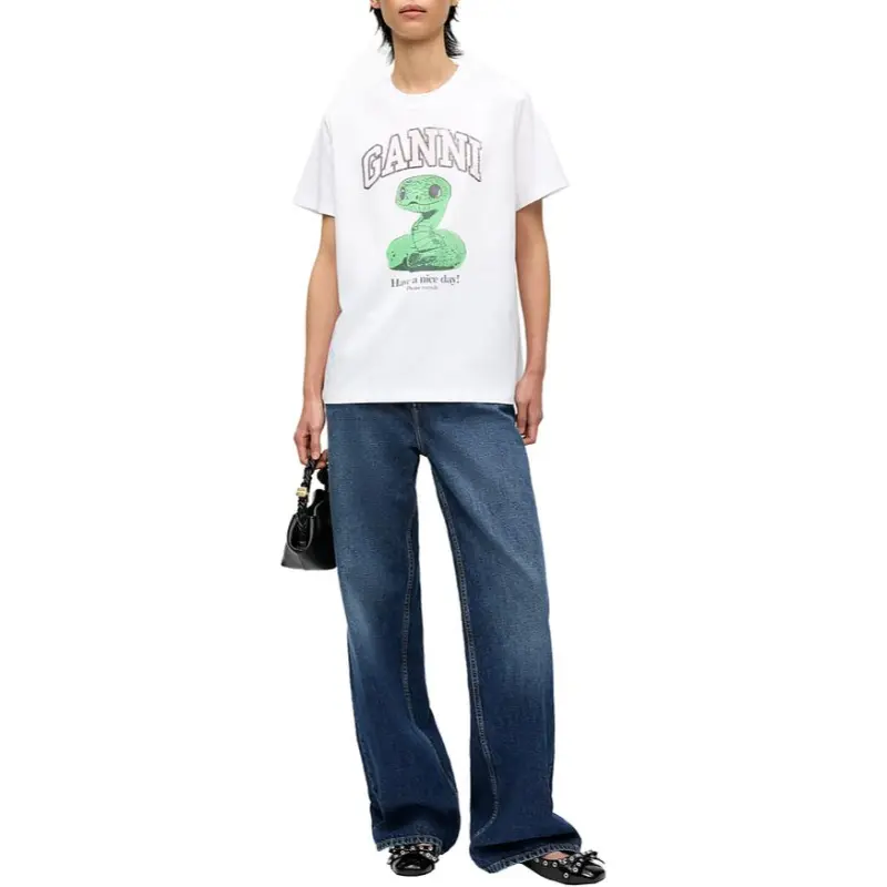 GANNI T Shirt Women's Bright White-2