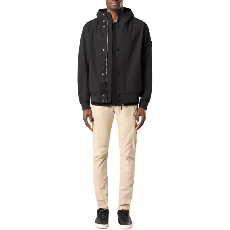 STONE ISLAND Logo Patch Hooded Jacket-2