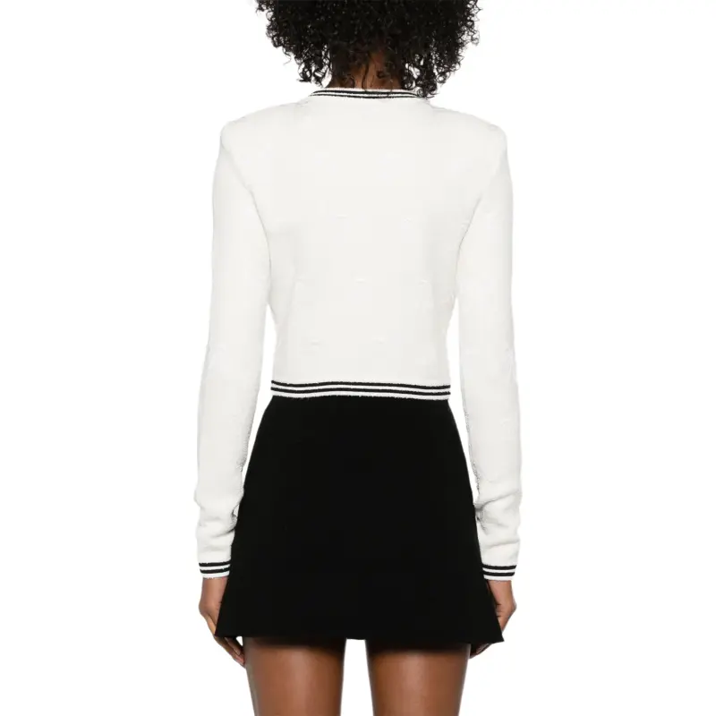 Self portrait Bow jacquard Jacket-3