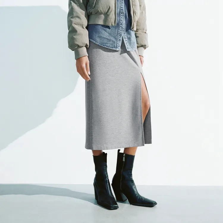 URBAN REVIVO Casual Long Skirt Women's-9