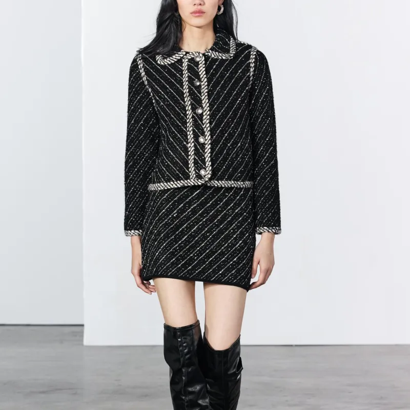ZARA Jackets & Coats Women's Black/White-2