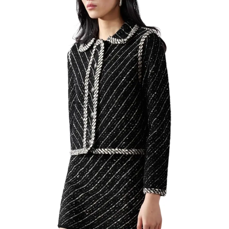 ZARA Jackets & Coats Women's Black/White-3