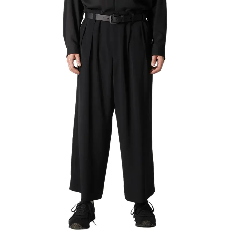 Yohji Yamamoto Cotton Wide leg Trousers-6
