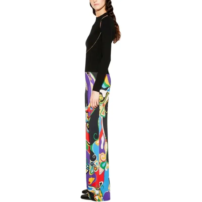 EMILIO PUCCI Orchidee Print Trousers-3