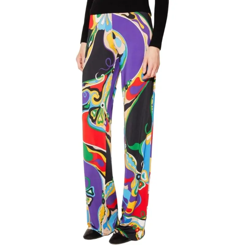 EMILIO PUCCI Orchidee Print Trousers-2