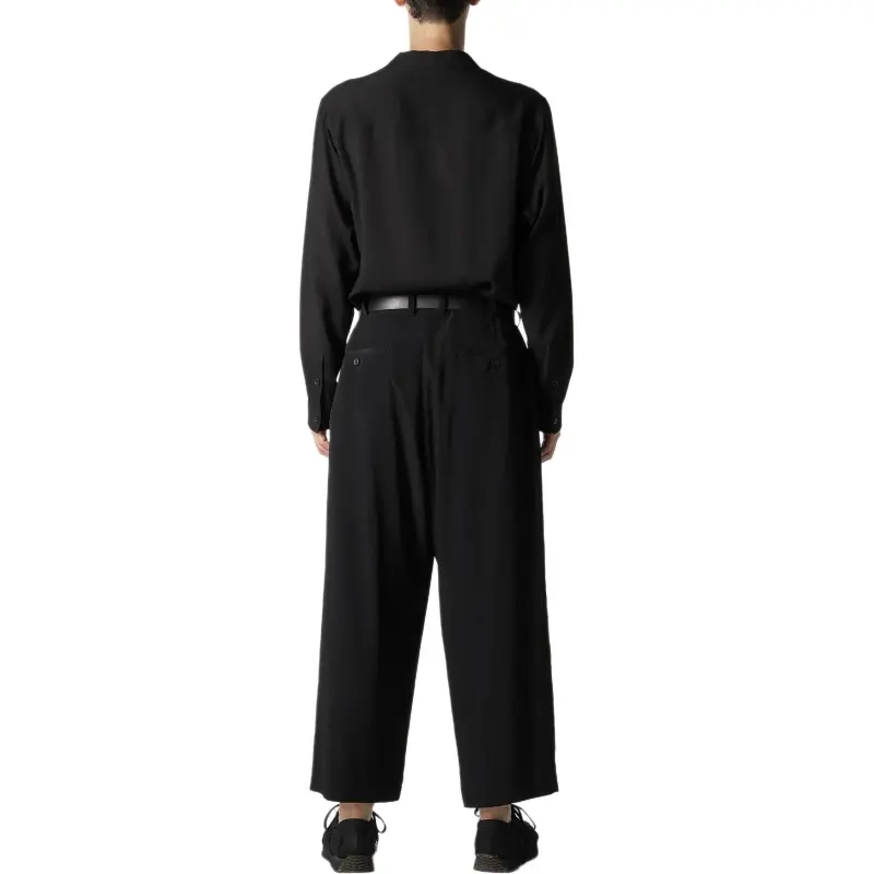 Yohji Yamamoto Cotton Wide leg Trousers-4