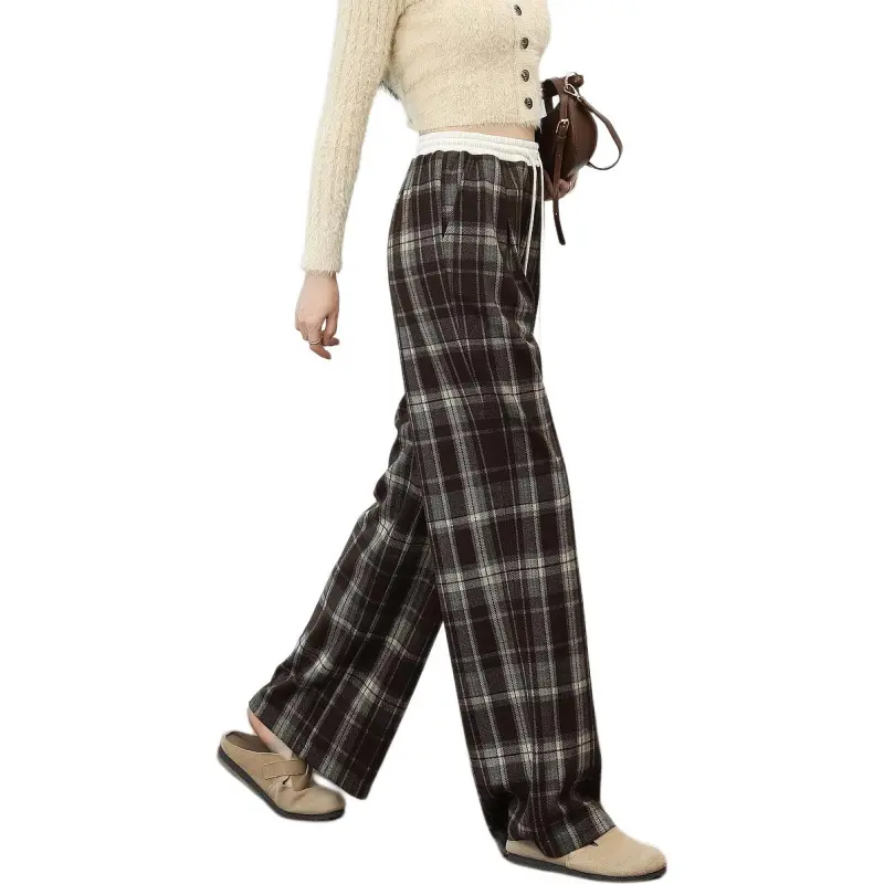 【dme】 Casual Pants Women's Dark Brown-1