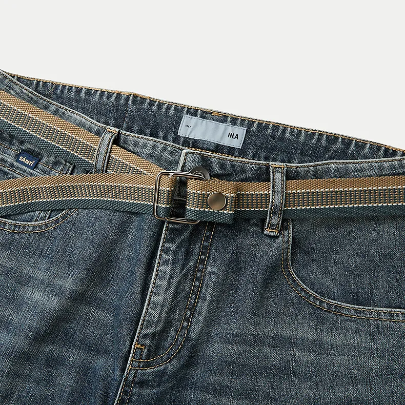 HLA Jeans Men Blue Gray Denim Gradient Medium 38-3