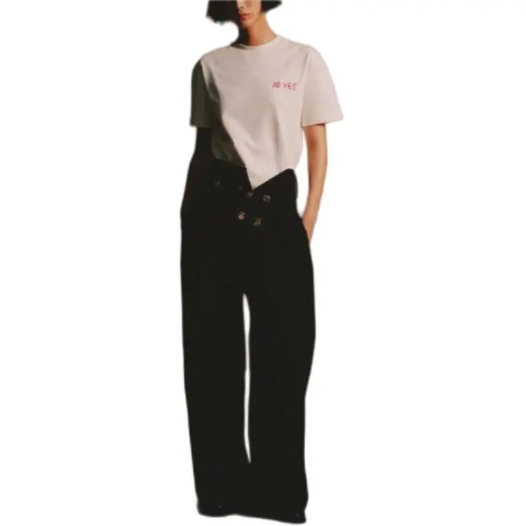 Ao Yes X ZARA AO YES Collaboration Casual Pants Women's Black-2