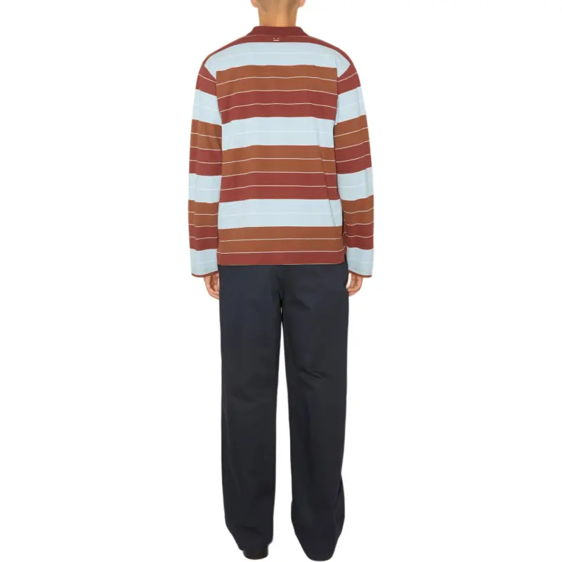 Acne Studios FW23 Polo Shirt Unisex Dark Red-2