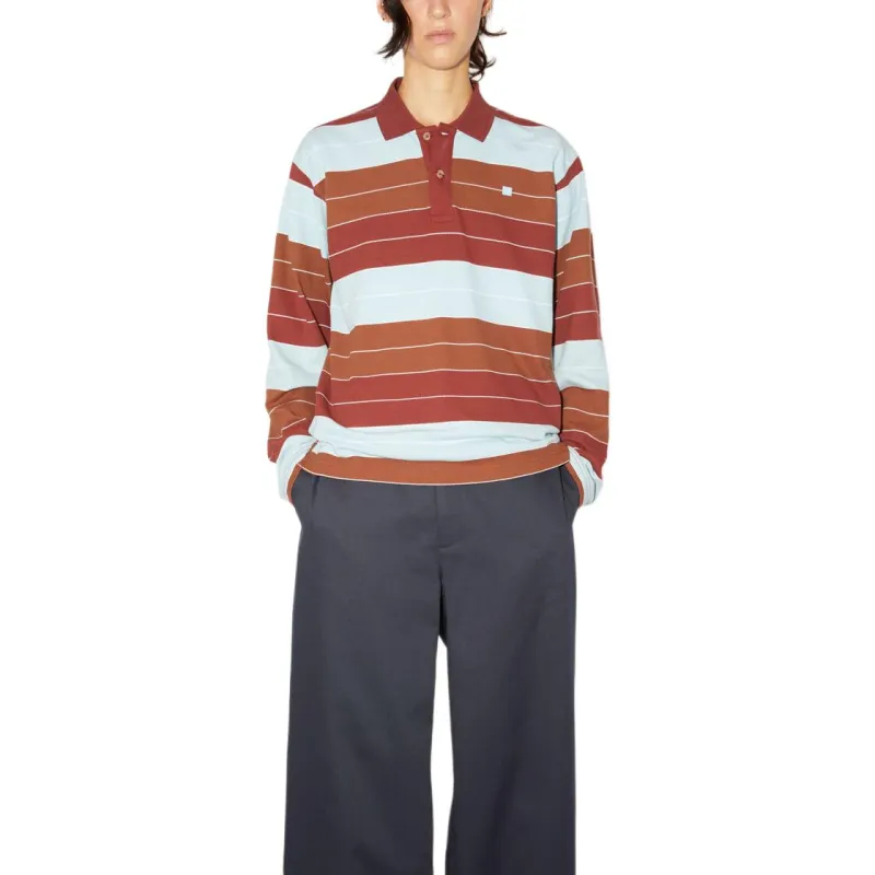 Acne Studios FW23 Polo Shirt Unisex Dark Red-4