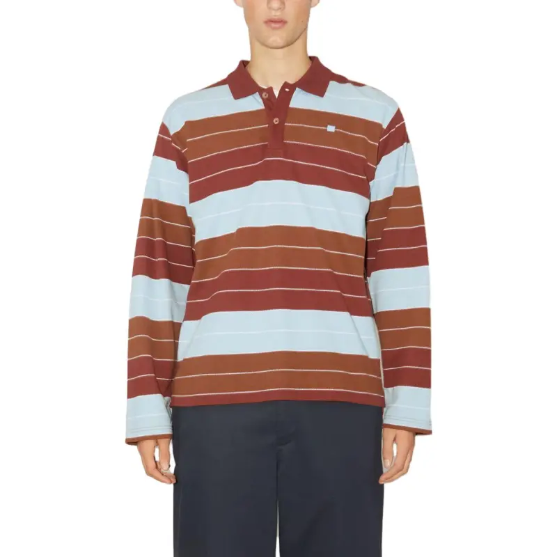 Acne Studios FW23 Polo Shirt Unisex Dark Red-3