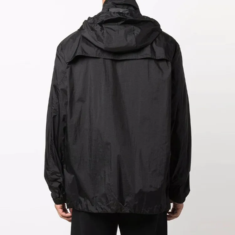 OFF-WHITE FW21 Windbreaker Jacket Men's Black Loose Fit Style-4