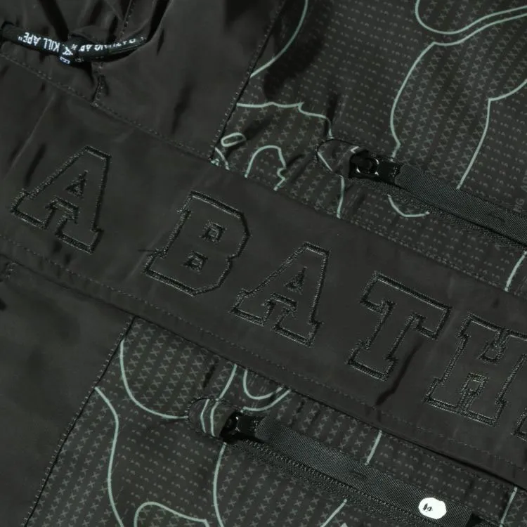 A BATHING APE Text Code Camo Hoodie Jacket-2