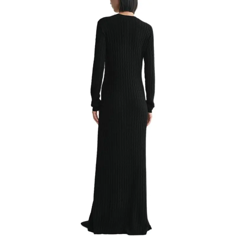 TOTEME Cable knit Maxi Dress-3