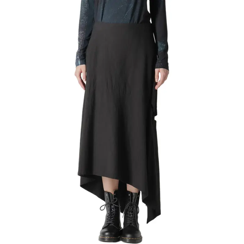 Yohji Yamamoto Casual Long Skirt Women's Black-2