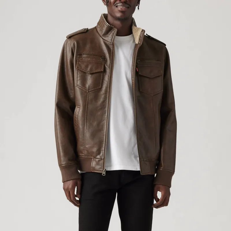 Levi’s Leather Jacket Men's Brown-1