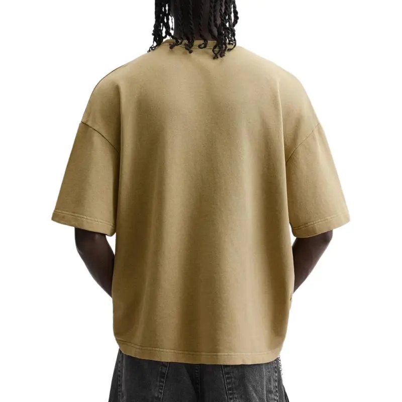 ZARA T Shirt Men's Washed Green-5