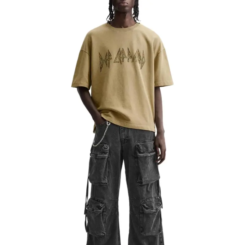 ZARA T Shirt Men's Washed Green-3