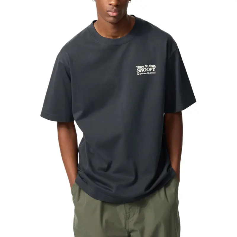 UNIQLO x PEANUTS Collaboration SS25 T Shirt Unisex Dark Gray-2