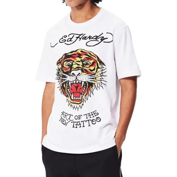 Ed Hardy FW24 T Shirt Men's White-2