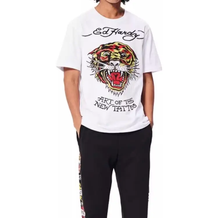 Ed Hardy FW24 T Shirt Men's White-1