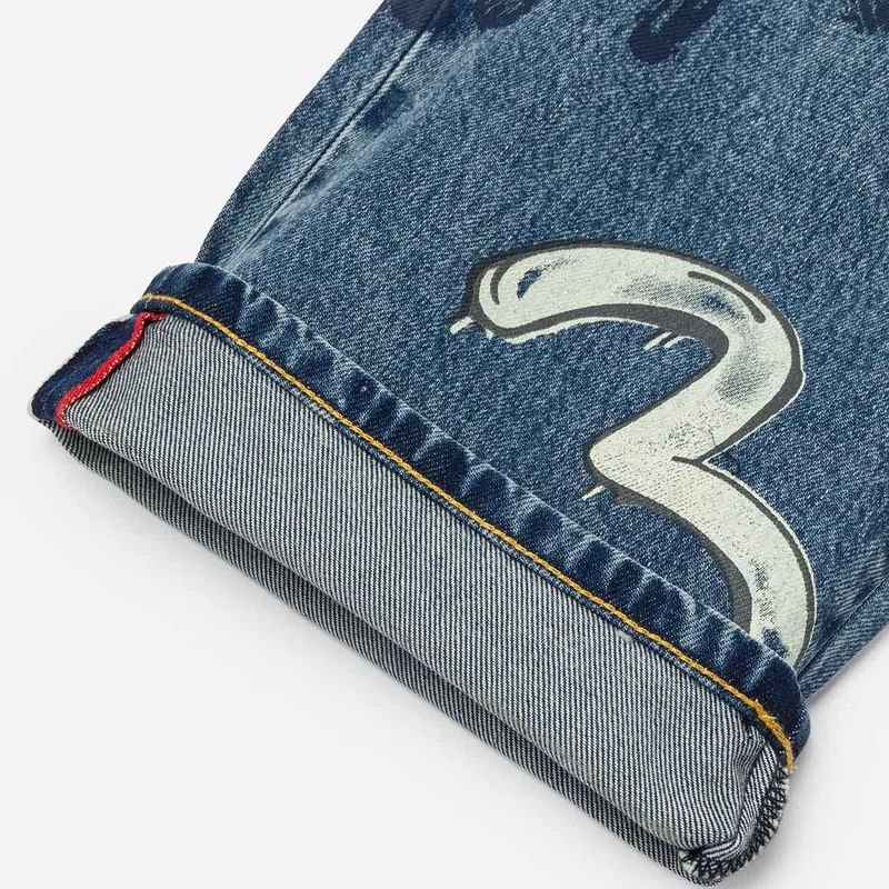EVISU Jeans Men Denim Blue-6