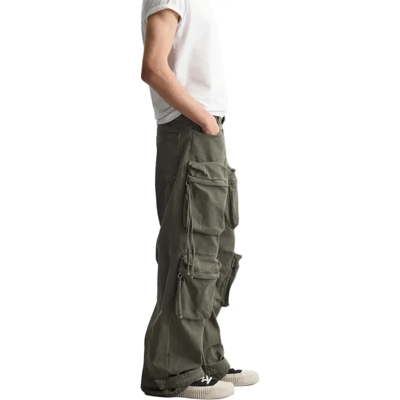ZARA Jeans Men Green-3