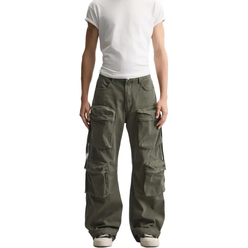 ZARA Jeans Men Green-4