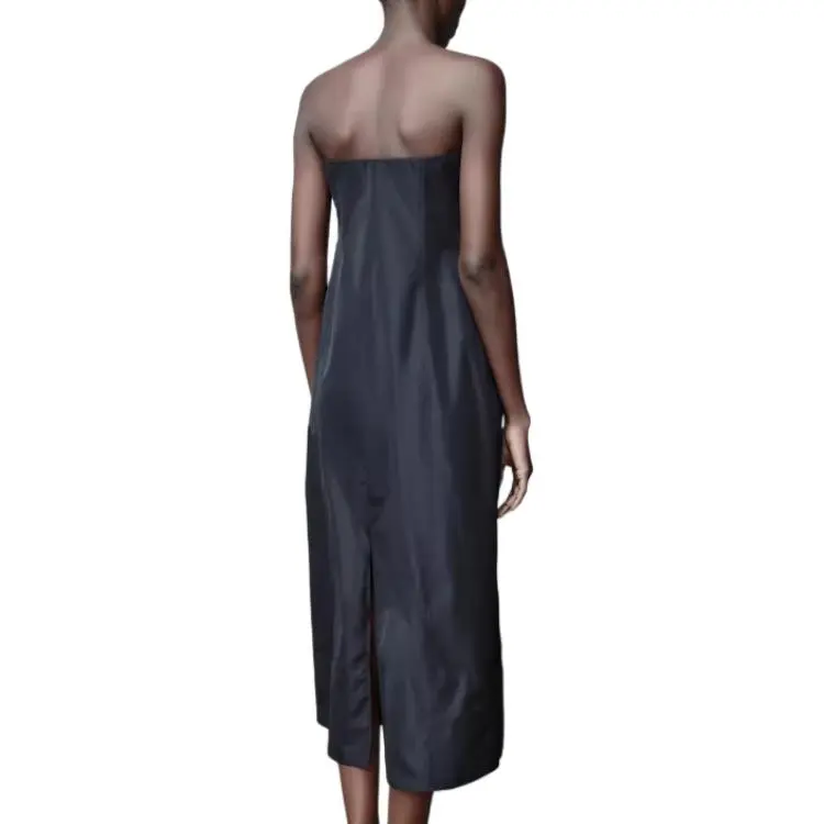 ZARA Sleeveless Dress Women's Black-2