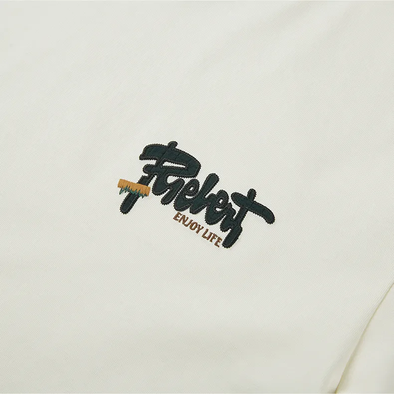 HLA T Shirts Men Raw White E5-3
