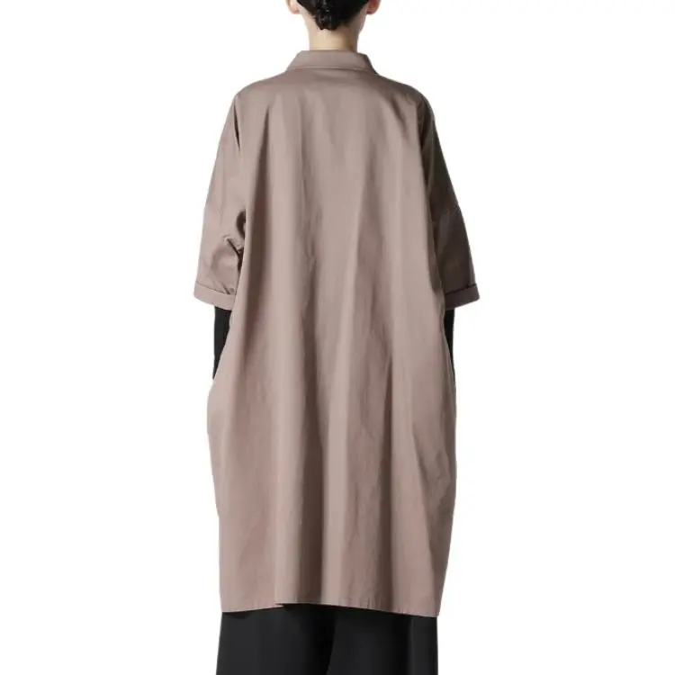 Yohji Yamamoto Short-sleeved Shirtdress-6