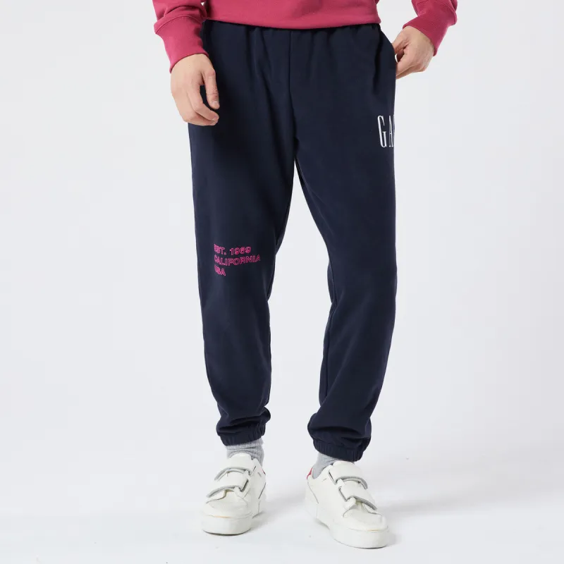 GAP Knitted Sports Pants Unisex Navy Blue-3