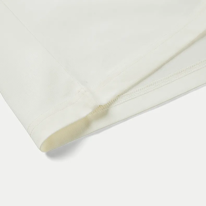 HLA T Shirts Men Raw White E5-5