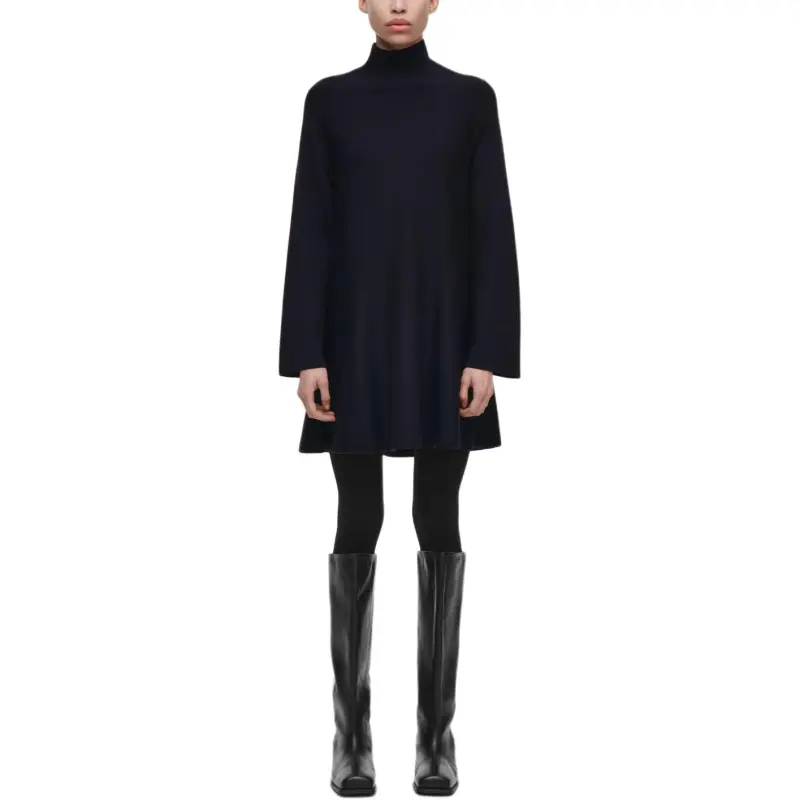 COS Long Sleeved Dresses Women's Marine Blue-1