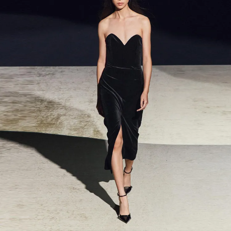 ZARA ZW Series Sleeveless Dress Women's Black-2