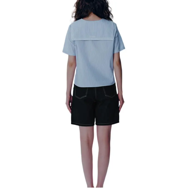 MARITHE FRANCOIS GIRBAUD SS24 Shirt Women's Light Blue-4