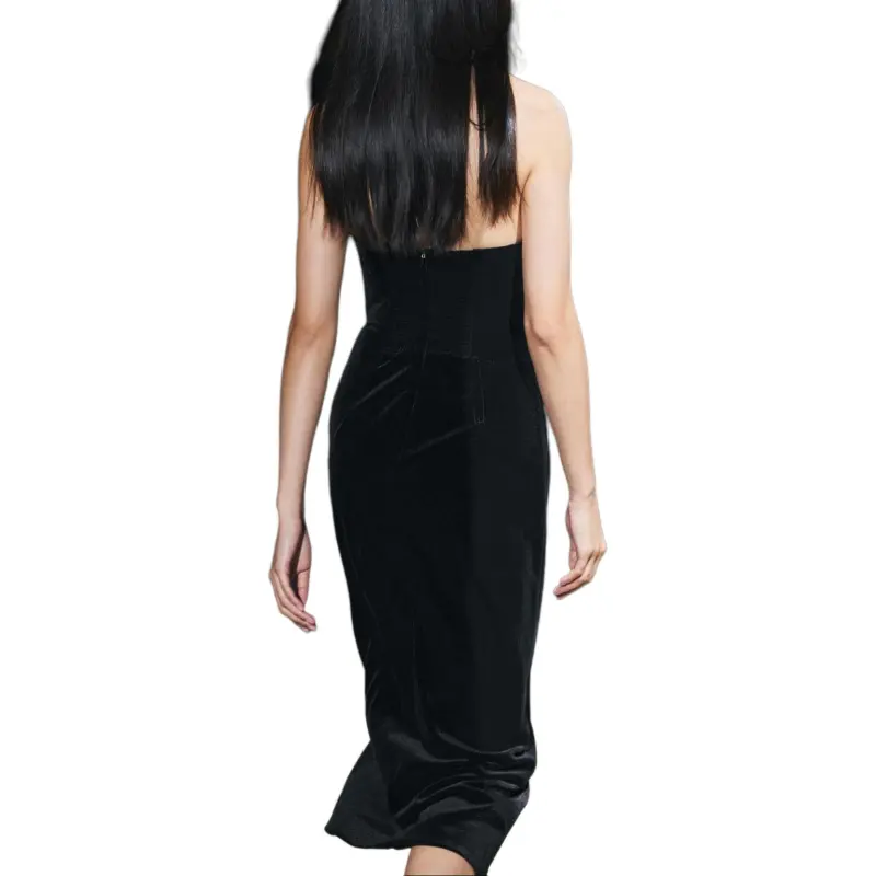 ZARA ZW Series Sleeveless Dress Women's Black-4