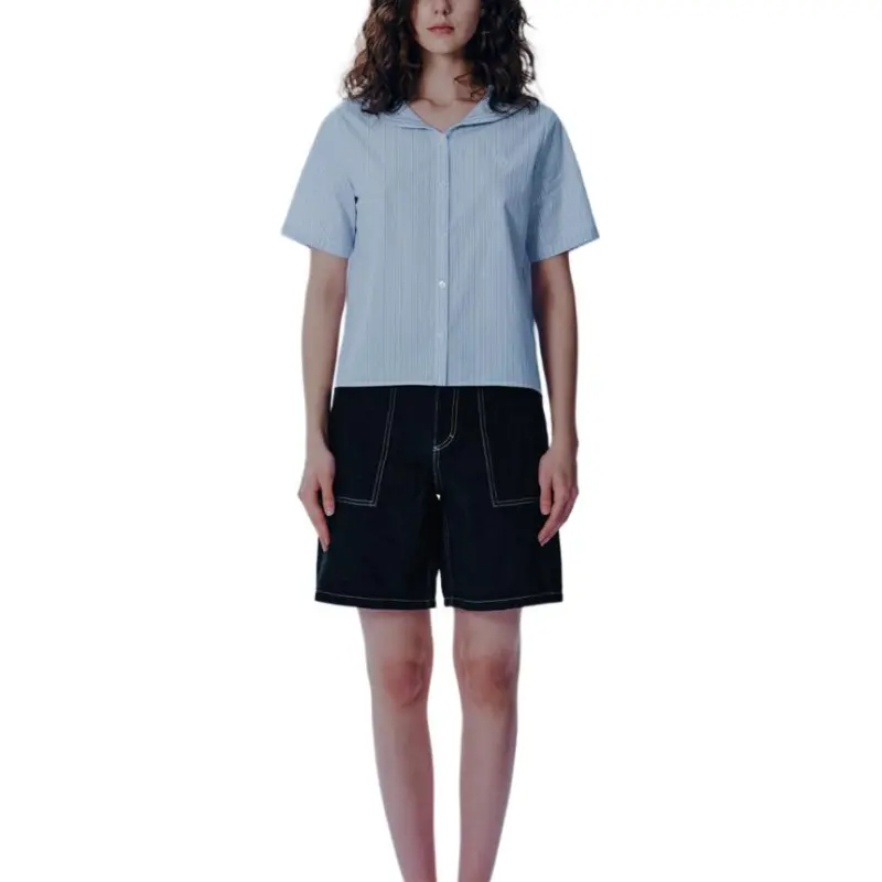 MARITHE FRANCOIS GIRBAUD SS24 Shirt Women's Light Blue-2