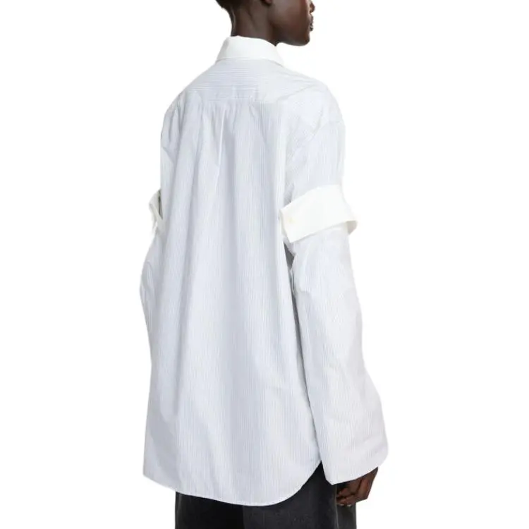 Acne Studios Button Up Striped Layered Shirt-2