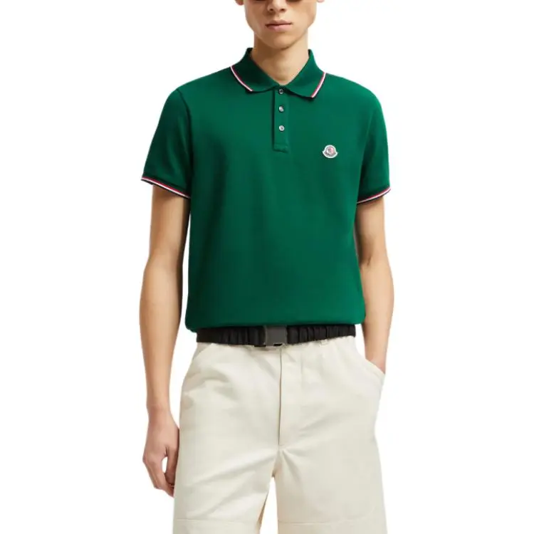 Moncler Logo Patch Short Sleeved Polo Shirt-1
