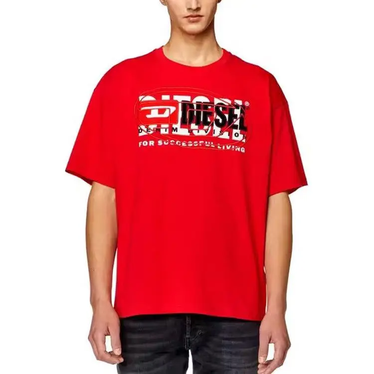 DIESEL T Shirts Men Red-1