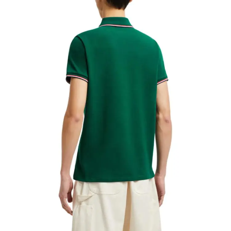 Moncler Logo Patch Short Sleeved Polo Shirt-3