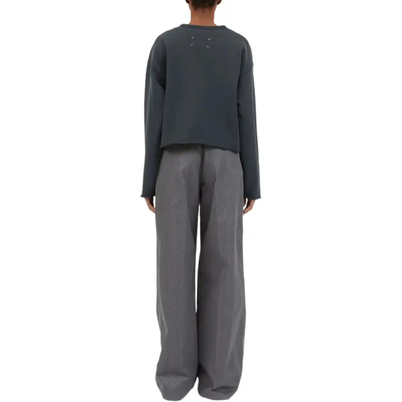 Maison Margiela Logo appliqué Cotton Sweatshirt-3
