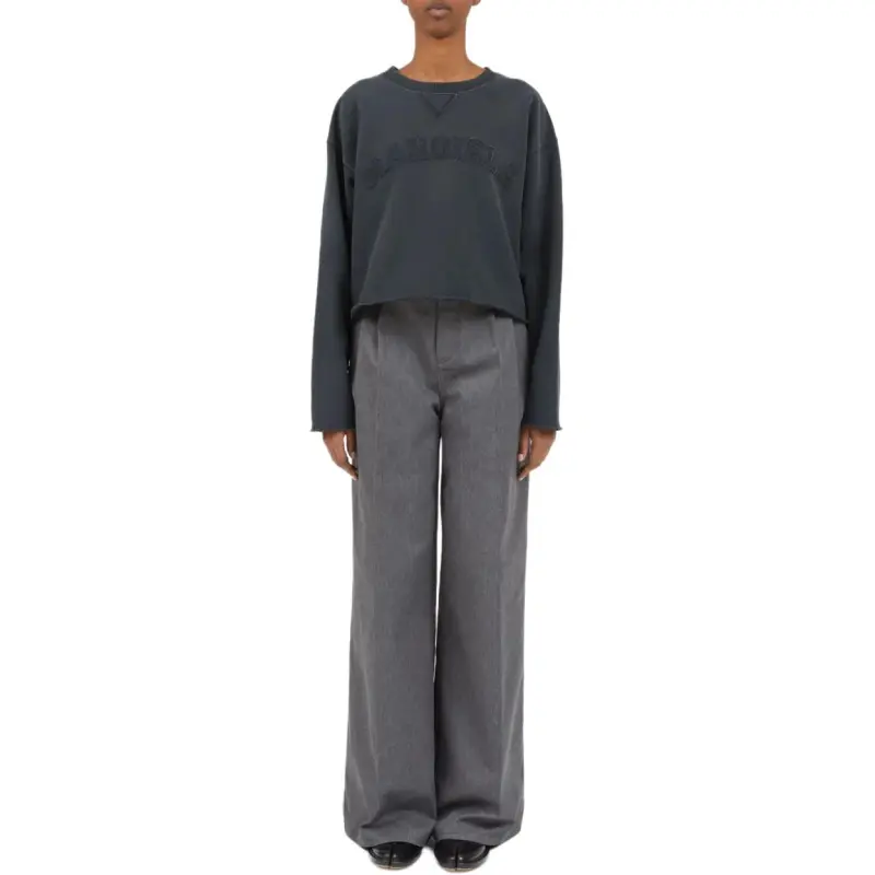 Maison Margiela Logo appliqué Cotton Sweatshirt-2