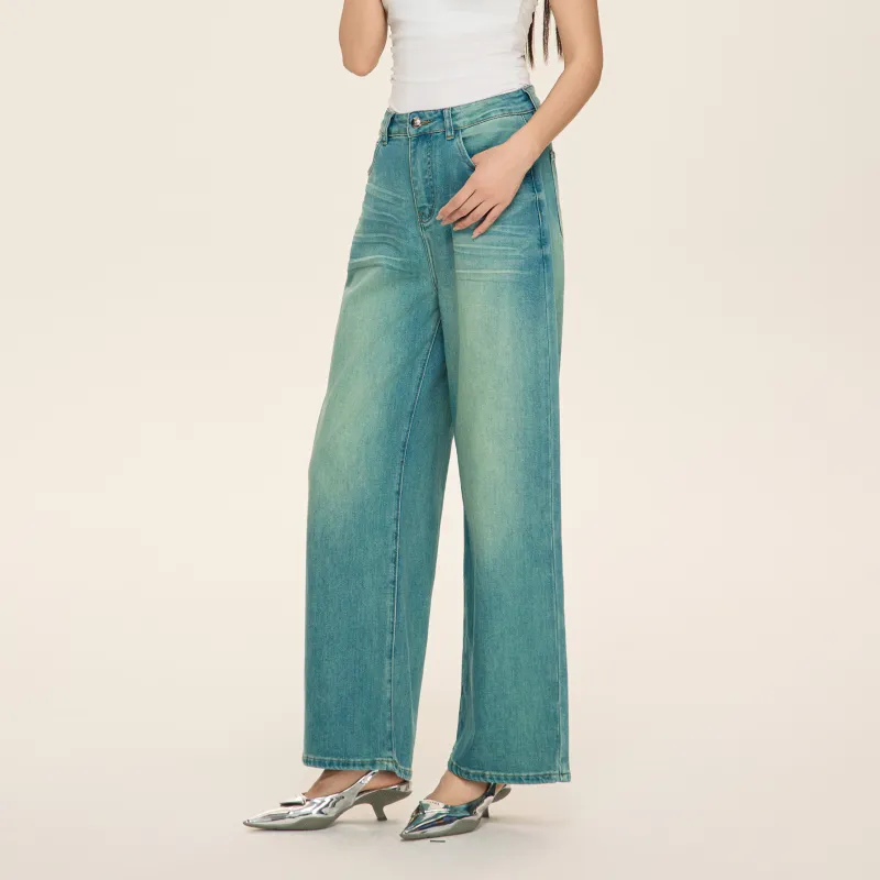 LIUREGALI Jeans Women's Blue-5