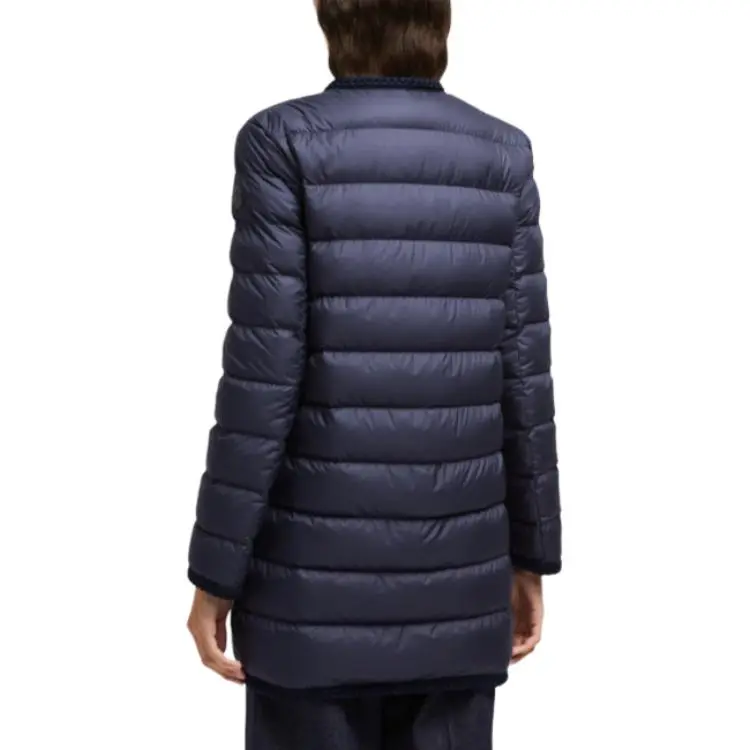 Moncler Gencaylong Braided Trim Long Down Jacket-2