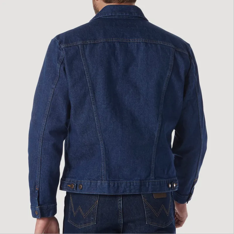 WRANGLER Denim Jacket Men's Dark Blue-5